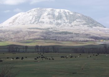 First snow on Sleeping Giant